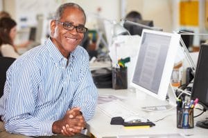 man with healthy teeth and gums smiling